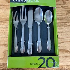 New Cambridge Flatware Set with Serving Set 20+ Pieces
